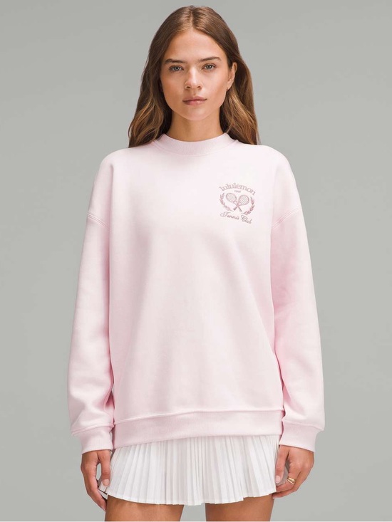 lululemon athletica Tops - Lululemon Heavyweight Fleece Pullover *Tennis Club